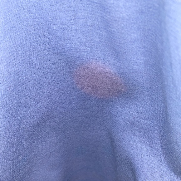 LAZUL BABY BLUE ROMBER DRAWSTRING WAIST V- NECK SZ 1 - Picture 10 of 10